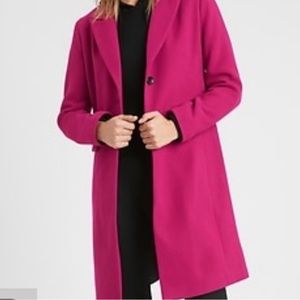 Banana republic factory hot pink coat